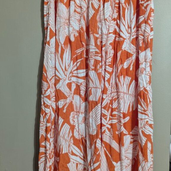 C & C California Palazzio pant XL orange tropical print - Picture 5 of 8